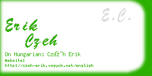 erik czeh business card